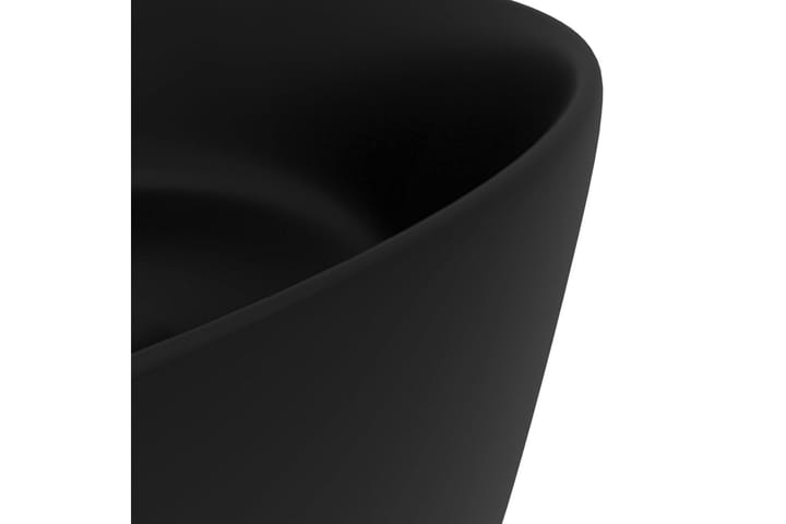 Ylellinen pesuallas pyöreä matta musta 40x15 cm keraamiikka - Talo & remontointi - Keittiö & kylpyhuone - Kylpyhuone - Pesualtaat - Pesuallas