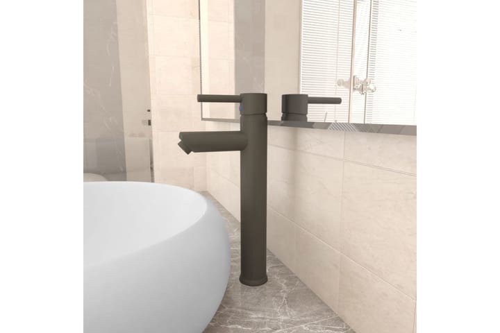 Kylpyhuoneen hana harmaa 12x30 cm - Talo & remontointi - Keittiö & kylpyhuone - Kylpyhuone - Kylpyhuonekalusteet - Allaskaappi