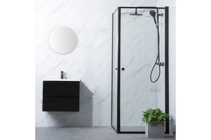 Suihkukulma Bathlife Profil Suora ovi 700 + Suora ovi 1000 M - Musta - Talo & remontointi - Keittiö & kylpyhuone - Kylpyhuone - Suihkukalusteet - Suihkuseinät