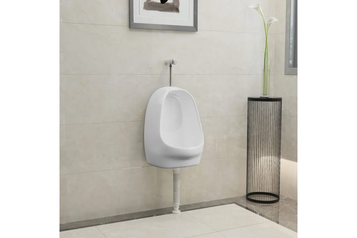 Seinään kiinnitettävä pisoaari keraaminen valkoinen - Valkoinen - Talo & remontointi - Keittiö & kylpyhuone - Kylpyhuone - WC-istuimet - Seinä-WC
