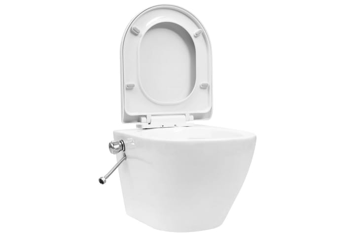 Seinäkiinnitettävä reunaton WC/bidee keramiikka valkoinen - Talo & remontointi - Keittiö & kylpyhuone - Kylpyhuone - WC-istuimet - Seinä-WC