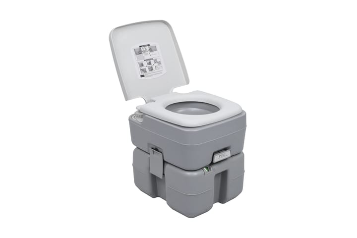 Kannettava retkeily-WC harmaa 20 + 10 l - Talo & remontointi - Keittiö & kylpyhuone - Kylpyhuone - WC-istuimet - WC-istuin kaksoishuuhtelu