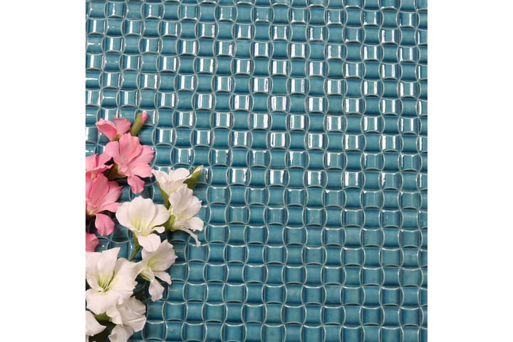 Mosaic Blue Tetris 30.4X30.4 - Sininen - Talo & remontointi - Keittiö & kylpyhuone - Seinälaatat & Lattialaatat - Seinälaatat - Yksiväriset seinälaatat