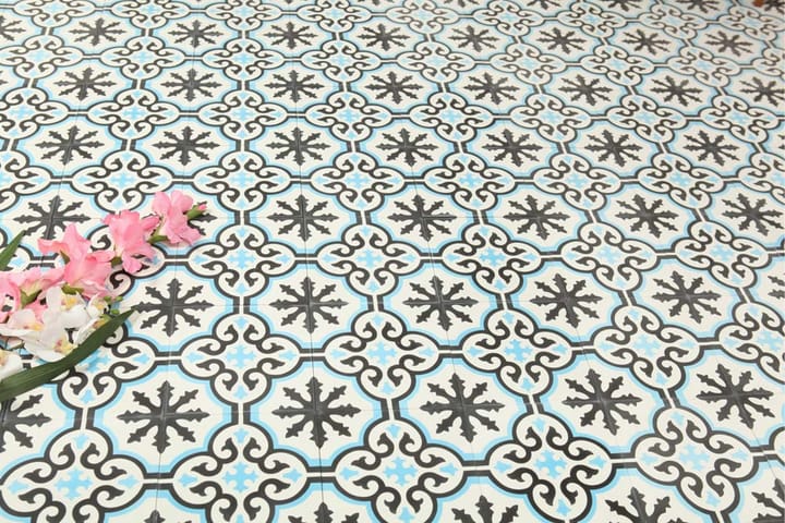 Marokkolainen Laatta Mirleft 20X20 - Monivärinen - Talo & remontointi - Keittiö & kylpyhuone - Seinälaatat & Lattialaatat - Seinälaatat - Marokkolaiset seinälaatat