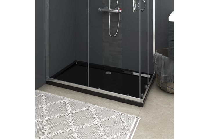 Suihkualusta suorakaide ABS musta 70x120 cm - Musta - Talo & remontointi - Keittiö & kylpyhuone - Kylpyhuone - Kylpyhuonetarvikkeet - Muuta