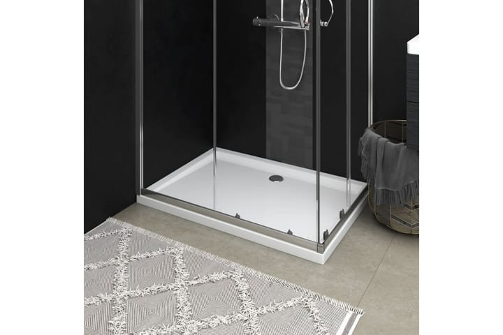 Suihkualusta suorakaide ABS valkoinen 70x100 cm - Valkoinen - Talo & remontointi - Keittiö & kylpyhuone - Kylpyhuone - Kylpyhuonetarvikkeet - Muuta
