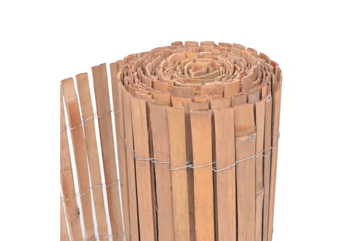 Bambuaidat 2 kpl 100 x 400 cm - Ruskea - Talo & remontointi - Näkösuojat & aitaukset - Aita - Puuaita