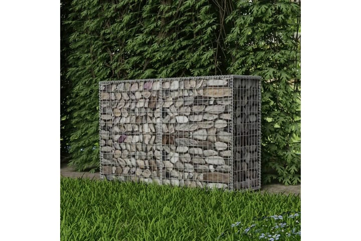 Kivikori galvanoitu teräs 150x50x100 cm - Hopea - Talo & remontointi - Näkösuojat & aitaukset - Muuri - Kivikori