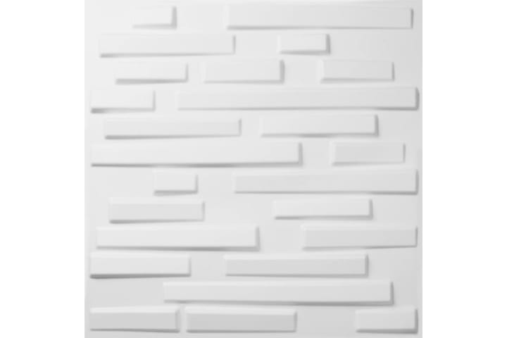 WallArt 24 kpl 3D-seinälevyjä GA-WA13 Ventura - Valkoinen - Talo & remontointi - Rakentaminen - Lattiat & seinät & katot - Lattia & seinäpinnat