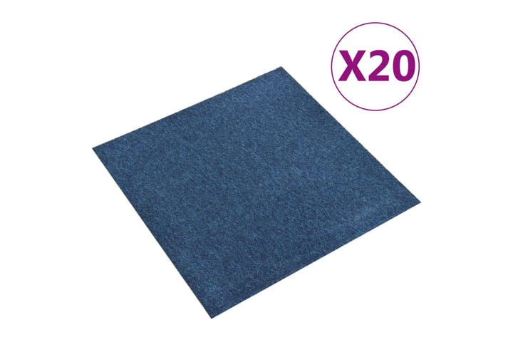 Tekstiililaatta 20 kpl 5 mÂ² 50x50 cm tummansininen - Sininen - Kodintekstiilit & matot - Matto - Kokolattiamatot