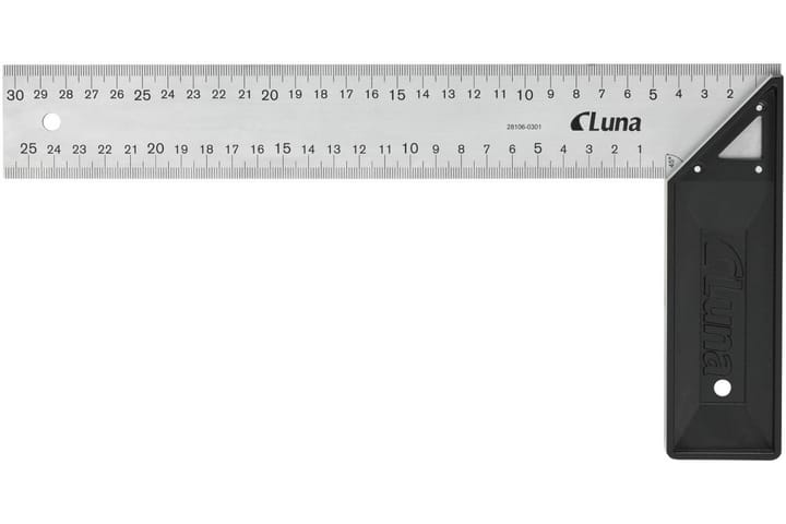 Suorakulma Luna Tools 30 cm ABS-kahva - Talo & remontointi - Työkalut & koneet - Mittaustyökalut & merkkaus - Kulmatyökalu