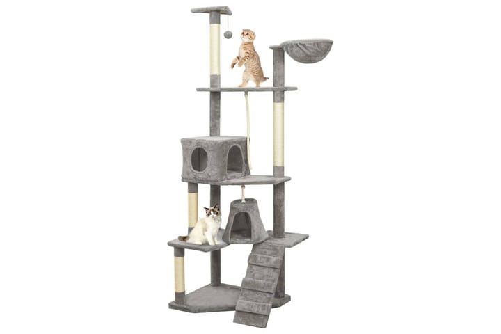 Kissan kiipeilypuu sisal- raapimispylväillä 191cm - Urheilu & vapaa-aika - Eläimille - Kissa - Kissojen kalusteet - Raapimispuu & kiipeilypuu