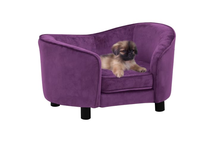 Koiran sohva viininpunainen 69x49x40 cm plyysi - Purppura - Kodintekstiilit - Matot - Moderni matto - Räsymatto