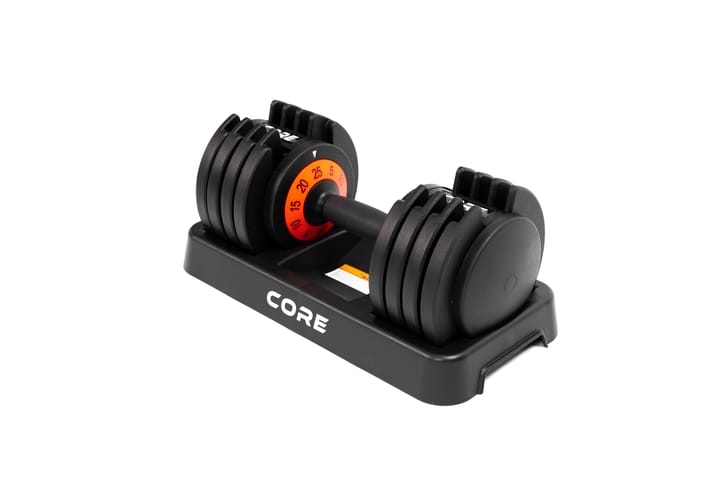 Core Säädettävät Käsipainot 25 kg - Musta - Urheilu & vapaa-aika - Kotikuntosali - Painot & tangot