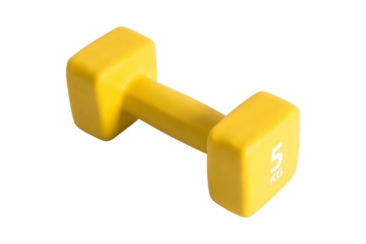 Pure2Improve Käsipaino 5 kg neopreeni keltainen - Urheilu & vapaa-aika - Kotikuntosali - Painot & tangot - Käsipaino