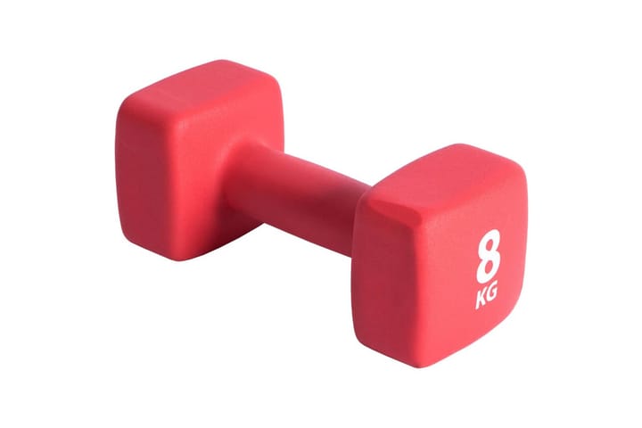 Pure2Improve Käsipaino 8 kg neopreeni punainen - Urheilu & vapaa-aika - Kotikuntosali - Painot & tangot - Käsipaino
