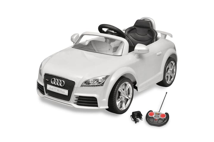 Audi TT RS Istuttava Auto Lapsille Kauko-ohjaimella - Valkoinen - Urheilu & vapaa-aika - Leikki & liikunta - Leikkiajoneuvot & harrastusajoneuvot - Sähköauto lapsille