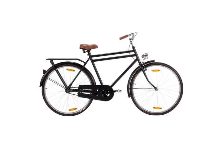 28" hollantilainen polkupyörä 28" renkaat 57cm runko miesten - Musta - Urheilu & vapaa-aika - Ulkoilu - Polkupyörät