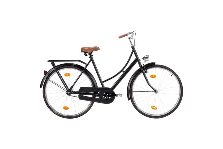 28" hollantilainen polkupyörä 28" renkaat 57cm runko naisten - Musta - Urheilu & vapaa-aika - Ulkoilu - Polkupyörät
