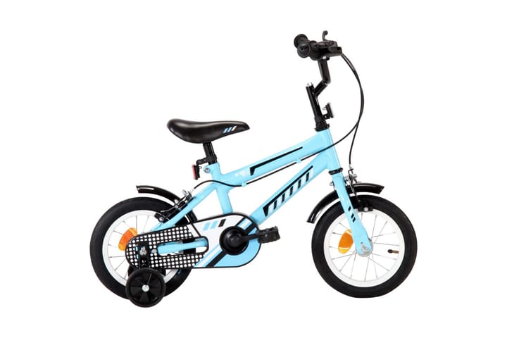 Lasten pyörä 12" musta ja sininen - Sininen - Urheilu & vapaa-aika - Ulkoilu - Polkupyörät