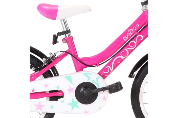 Lasten pyörä 16" musta ja pinkki - Pinkki - Urheilu & vapaa-aika - Ulkoilu - Polkupyörät