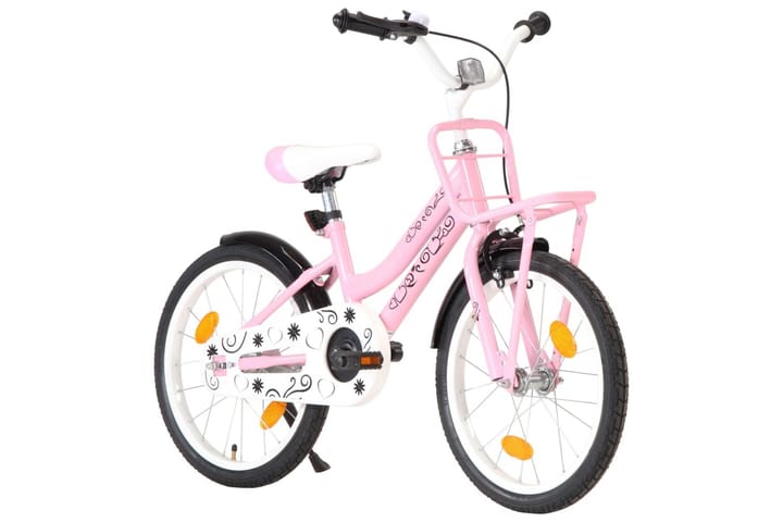 Lasten pyörä etutarakalla 18" pinkki ja musta - Urheilu & vapaa-aika - Ulkoilu - Polkupyörät - Lasten pyörä & junioripyörä