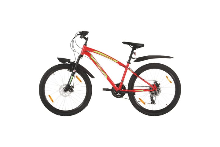 Maastopyörä 21 vaihdetta 26" renkaat 36 cm runko punainen - Punainen - Urheilu & vapaa-aika - Ulkoilu - Polkupyörät