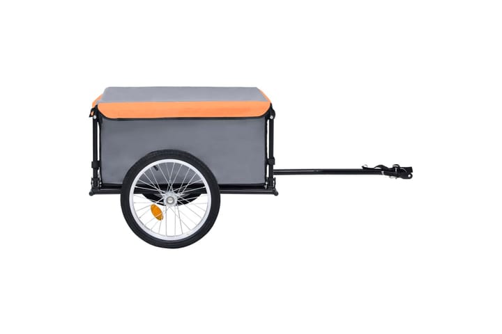 Polkupyörän peräkärry harmaa ja oranssi 65 kg - Urheilu  & vapaa-aika - Ulkoilu - Polkupyörät
