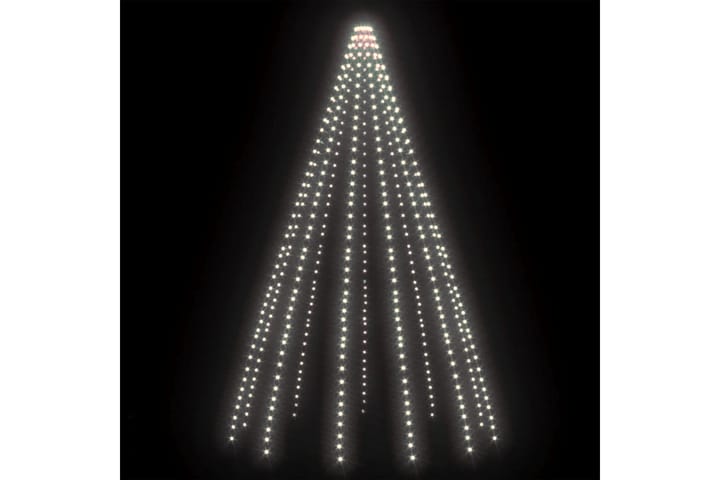 Joulukuusen valot 500 LED-valoa kylmä valkoinen 500cm - Valkoinen - Valaistus - Jouluvalaistus - Jouluvalot ulos