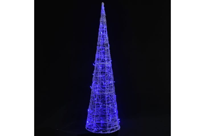 LED-koristevalopyramidi sininen akryyli 90 cm - Sininen - Valaistus - Jouluvalaistus - Jouluvalot ulos