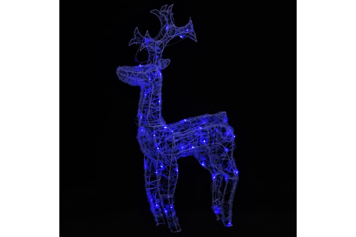 Poro joulukoriste 90 LED-valoa 60x16x100 cm akryyli - Sininen - Valaistus - Jouluvalaistus - Jouluvalot ulos