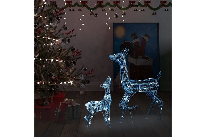 Poroperhe joulukoriste akryyli 160 LED-valoa kylmän - Valaistus - Jouluvalaistus - Muu jouluvalaistus