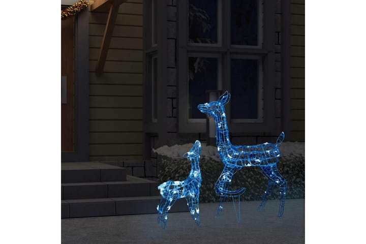 Poroperhe joulukoriste akryyli 160 LED-valoa sininen - Sininen - Valaistus - Jouluvalaistus - Jouluvalot ulos