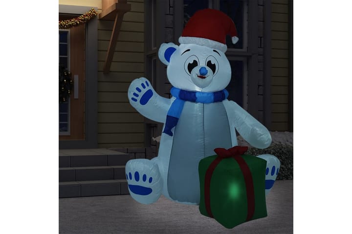 Täytettävä jouluinen jääkarhu LED-valoilla sisä/ulkokäyttö - Monivärinen - Valaistus - Jouluvalaistus - Jouluvalot ulos