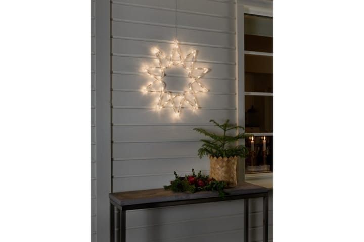 Tähti Akryyli 58 cm Lämminvalkoinen LED Läpinäkyvä - Konstsmide - Valaistus - Jouluvalaistus - Jouluvalot