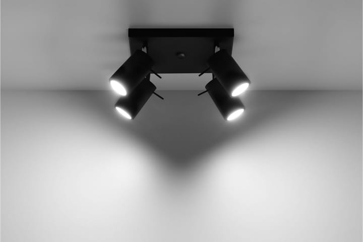 Kohdevalaisin Ring 20 cm Musta - Sollux-valaistus - Valaistus - Hehkulamppu & polttimo - Spottivalaisin & alasvalo - Kattospotti