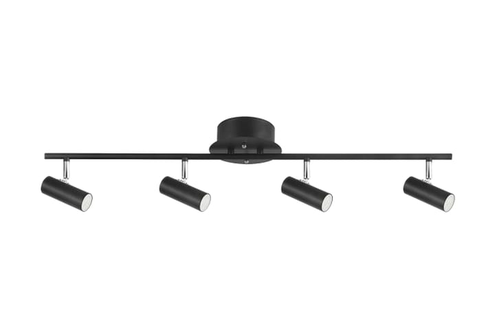 Kattospottivalo Mini 85 cm LED Himmennettävä 4 lamppua Musta - Oriva - Valaistus - Hehkulamppu & polttimo - Spottivalaisin & alasvalo - Kohdevalo kisko