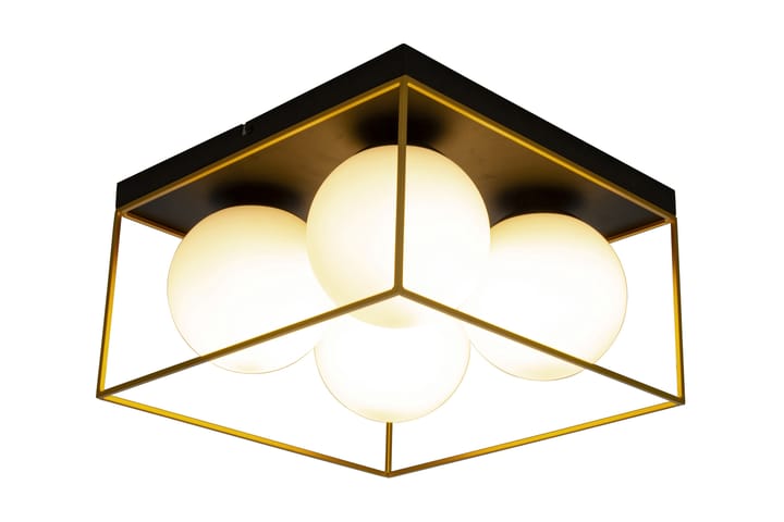 Astro Plafondi Suuri musta / kulta / opaali - Aneta Lighting - Valaistus - Sisävalaistus & lamput - Kattovalaisin