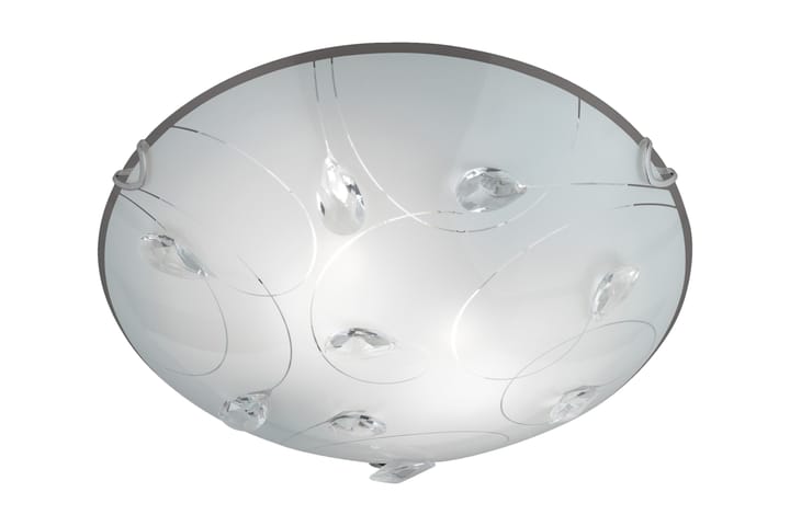 Kattovalaisin Carbonado Ø30 cm Valkoinen - TRIO - Valaistus - Sisävalaistus & lamput - Kristallikruunut & kattokruunut