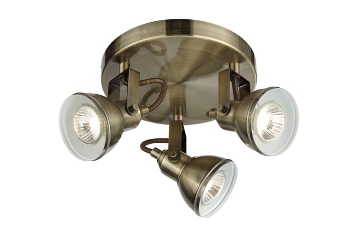 Kattovalaisin Focus 30 cm Himm 3 lamppua Antiikkimessinki - Searchlight - Valaistus - Sisävalaistus & lamput - Kattovalaisin