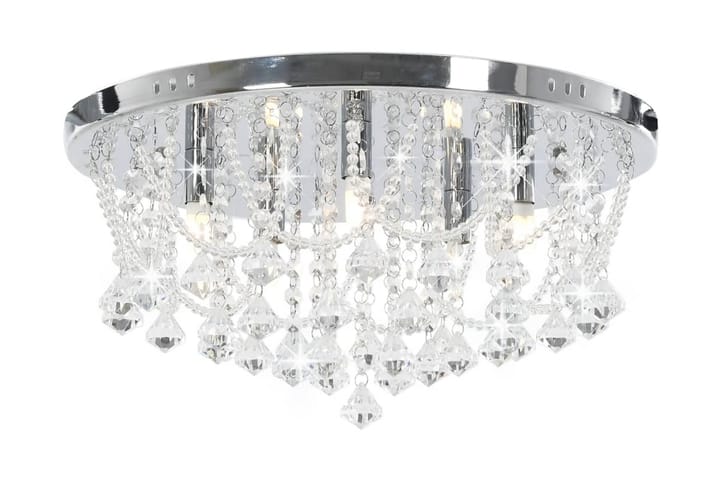 Kattovalaisin kristallihelmillä hopea pyöreä 4xG9 polttimoa - Hopea - Valaistus - Sisävalaistus & lamput - Plafondit
