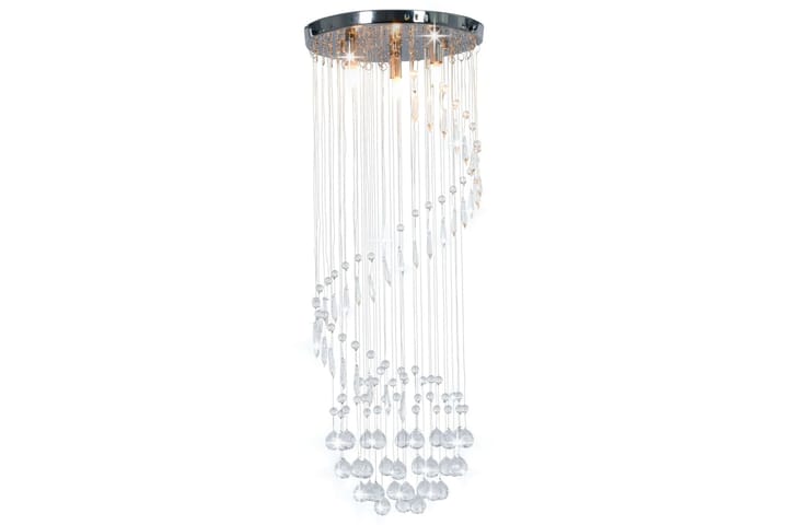Kattovalaisin kristallihelmillä hopea spiraali G9 - Hopea - Valaistus - Sisävalaistus & lamput - Erikoisvalaisin - Tiffanylamppu