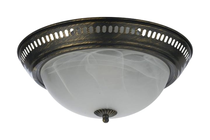 Kattovalaisin Lisa 28 cm Pyöreä Himm 2 lamppua Antiikkimess - Oriva - Valaistus - Sisävalaistus & lamput - Kattovalaisin