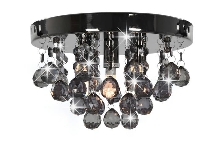 Kattovalaisin sumeilla helmillä musta pyöreä G9 - Musta - Valaistus - Sisävalaistus & lamput - Kristallikruunut & kattokruunut