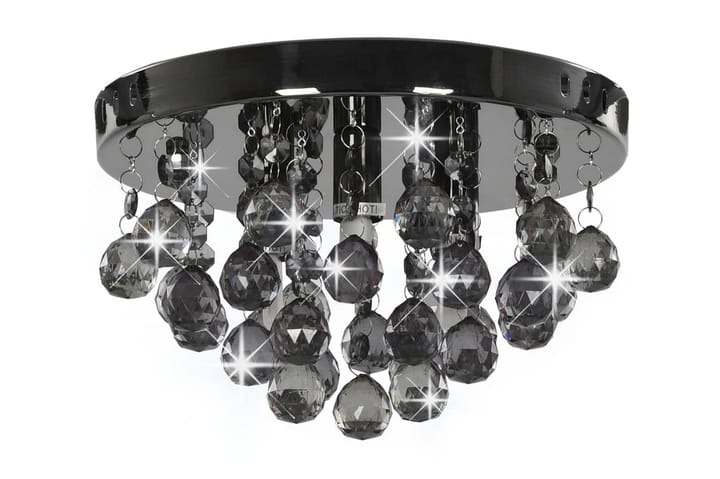 Kattovalaisin sumeilla helmillä musta pyöreä G9 - Musta - Valaistus - Sisävalaistus & lamput - Kattovalaisin