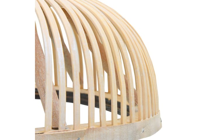 Riippuvalaisin bambu 40 W 37x15,5 cm puolipyöreä E27 - Valkoinen - Valaistus - Sisävalaistus & lamput - Kattovalaisin