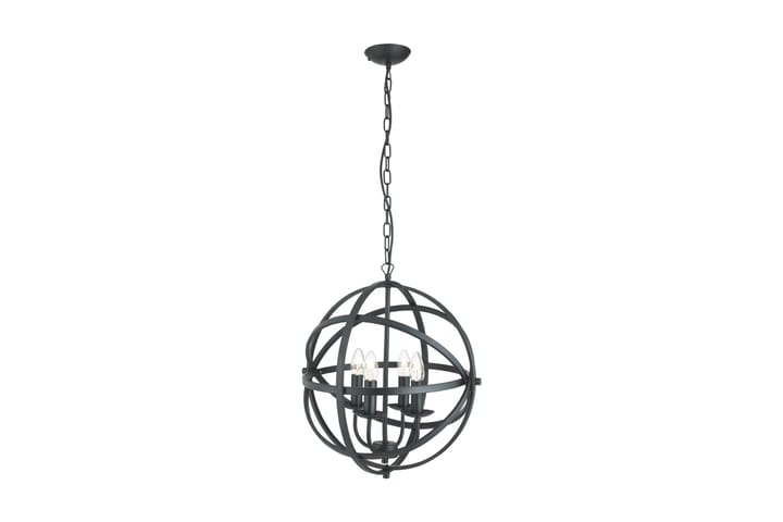Riippuvalaisin Orbit 46 cm Pyöreä Himmennett 4 lamppua Musta - Searchlight - Valaistus - Sisävalaistus & lamput - Keittiövalaisin - Kattovalaisin keittiö