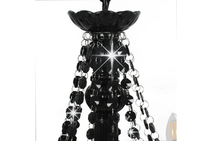 Kattokruunu helmillä musta 12 x E14 polttimot - Musta - Valaistus - Sisävalaistus & lamput - Kristallikruunut & kattokruunut