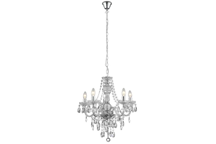 Kristallikruunu Marie Therese 55 cm Himm 5 lampp Kromi/Kiilt - Searchlight - Valaistus - Sisävalaistus & lamput - Kattovalaisin