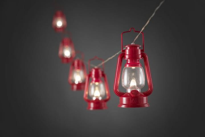 Valosarja 8 punaista lyhtyä LED - Konstsmide - Valaistus - Sisävalaistus & lamput - Lasten valaisimet - Koristevalaistus lapset - Valosarja lapset